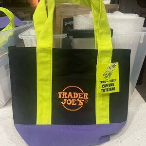 Limited Edition Trader Joe's Halloween Canvas Tote Bag